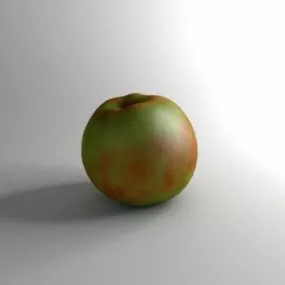Green Yellow Apple 3d model