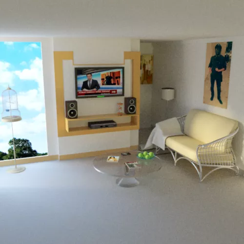 Room With Simple Furniture 3d model Room With Simple Furniture 3d model