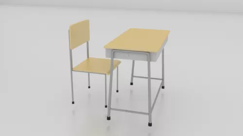 School Chair Furniture 3d model School Chair Furniture 3d model