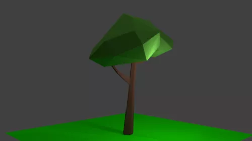 Lowpoly Single Tree 3d model Lowpoly Single Tree 3d model