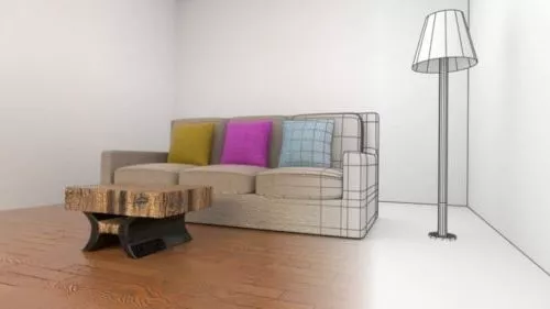 Living Room With Sofa 3d model Living Room With Sofa 3d model