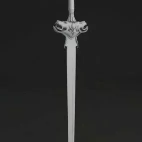 Sword With Decorative 3d model