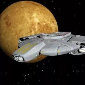 Defiant Star Spaceship 3d model