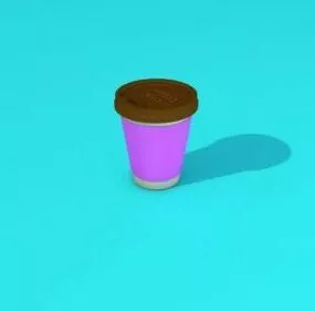 Plastic Coffee Cup 3d model