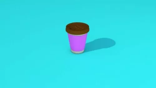 Coffee Cup With Texture 3d model