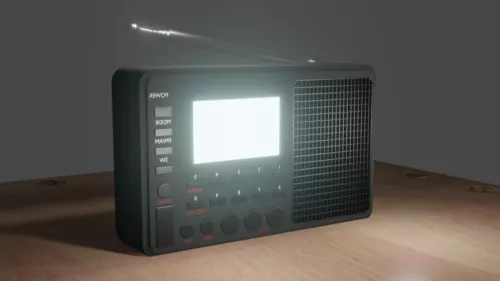 Black Vintage Radio 3d model Black Vintage Radio 3d model