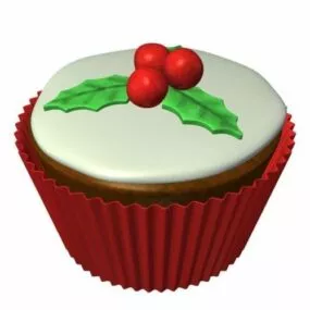Cupcake Food Lowpoly 3d model
