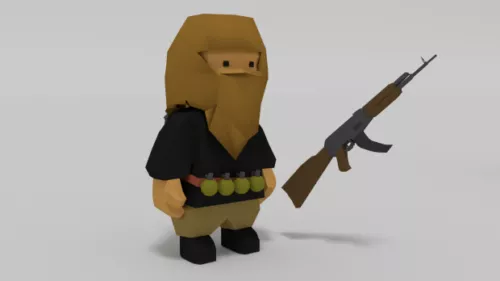 Armored Soldier 3d model