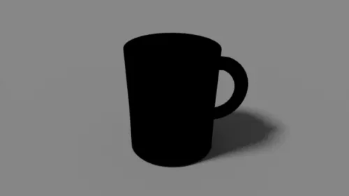 Black Cup 3d model Black Cup 3d model