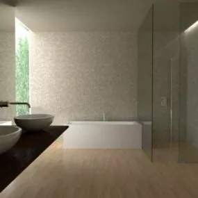 Bath Minimalist Design 3d model
