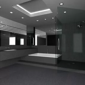 Bath Scene 3d model