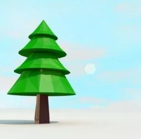 Pine Tree Lowpoly 3d model