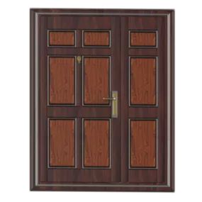 Vintage Wood Door 3d model