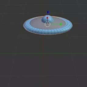 Lowpoly Disc Ufo 3d model