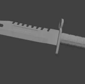 Lowpoly M9 Bayonet 3d model