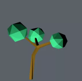 Simple Lowpoly Tree 3d model