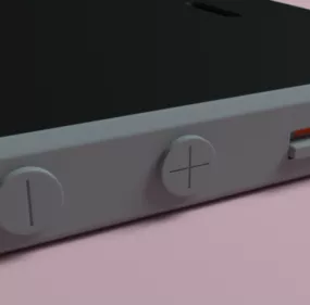 Silver Iphone Se 3d model