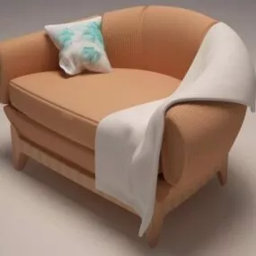 Smooth Armchair 3d model