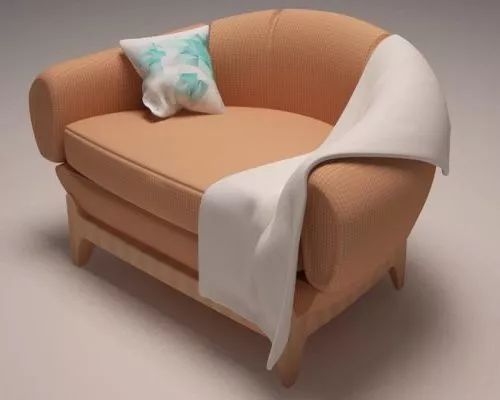 Smooth Armchair 3d model Smooth Armchair 3d model