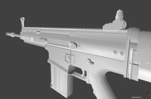 Machine Gun Toy 3d model