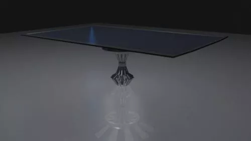 Glass Table Decorative Leg 3d model Glass Table Decorative Leg 3d model