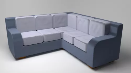 High Back Corner Sofa V1 3d model High Back Corner Sofa V1 3d model