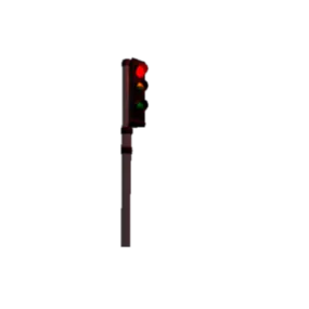 Traffic Light Column 3d model