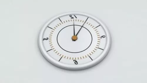 Men Circle Wrist Watch 3d model
