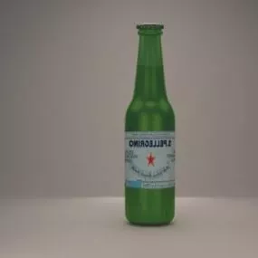 Beer Bottle V1 3d model