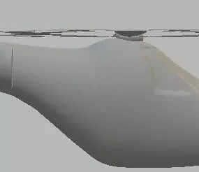Helicopter Smooth Poly 3d model