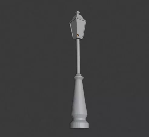 Lowpoly Street Lamp 3d model Lowpoly Street Lamp 3d model