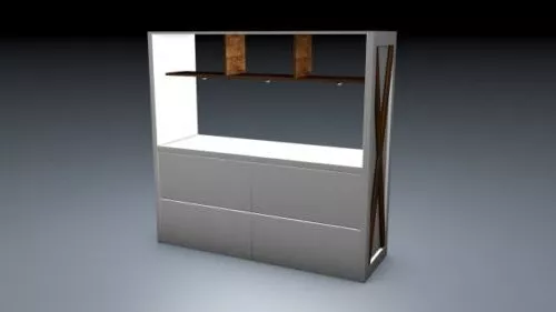 Modern Wardrobe Simple Furniture 3d model