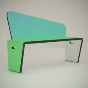 Modernism Bench 3d model