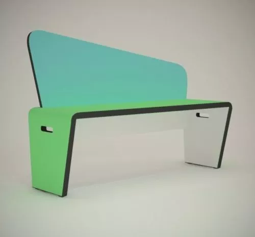 Modernism Bench 3d model Modernism Bench 3d model