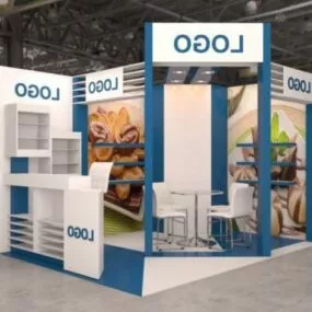 Showroom Exhibition Stand 3d model