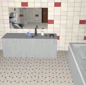 Old Bathroom 3d model