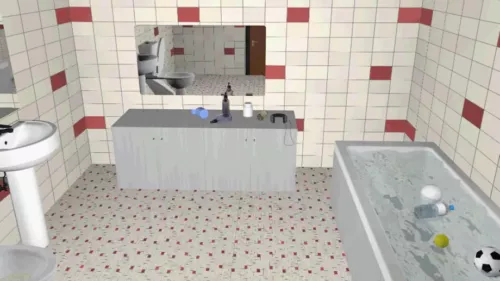 Small Corner Bathtub 3d model