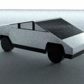 Electric Car Tesla Cybertruck 3d model