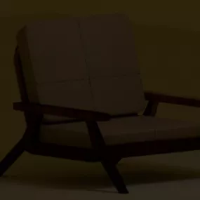 Single Sofa V1 3d model