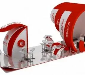 Modern Exhibition Stand 3d model