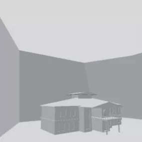 Building House Lowpoly 3d model