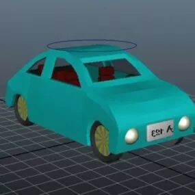Lowpoly Cartoon Car V2 3d model