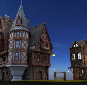 European House 3d model