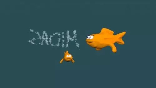 Yellow Fish Cartoon Character 3d model Yellow Fish Cartoon Character 3d model