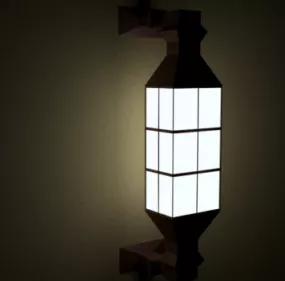 Japanese Lamp 3d model