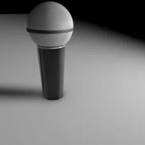 Short Microphone 3d model