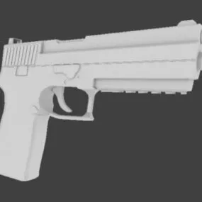 Pistol Gun Lowpoly Weapon 3d model