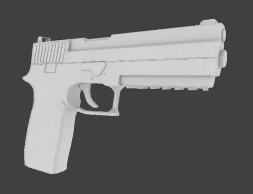 Scifi Mortar Weapon 3d model