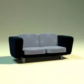Sofa 2 Seats V1 3d model