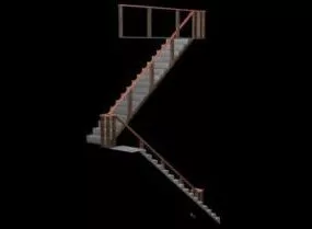 Stairs In Buildings 3d model